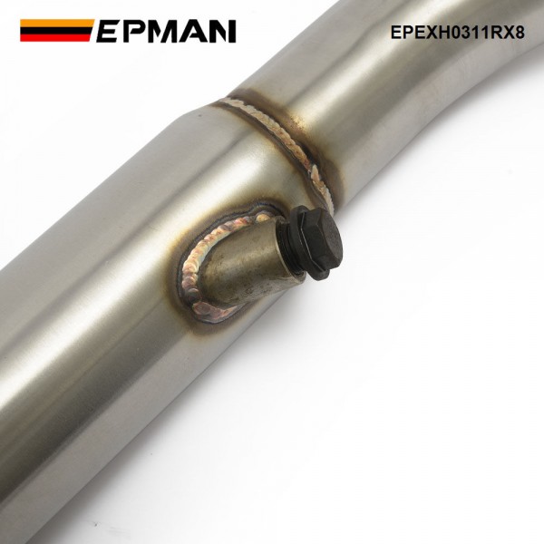 EPMAN Stainless Steel Rx8 Exhaust Midpipe Down Pipe For Mazda RX8 20032012 EPEXH0311RX8